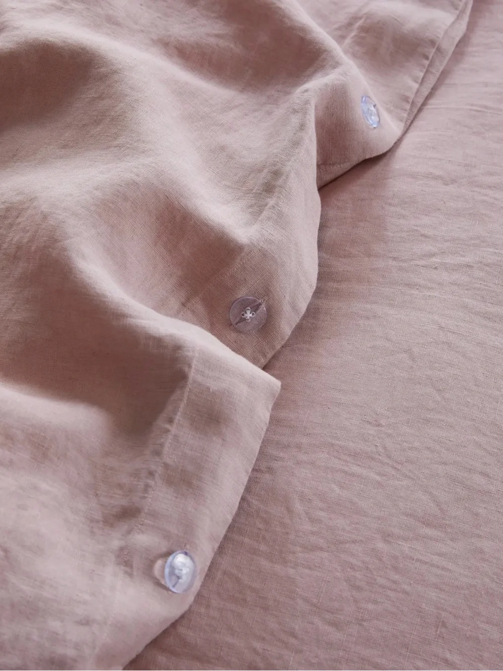 Quince NWOT European Linen Duvet Cover In Dusty Mauve Full/Queen 916